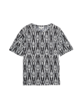 Printed Crew Neck Relaxed T-Shirt