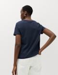 Pure Cotton V-Neck T-Shirt