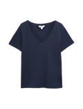 Pure Cotton V-Neck T-Shirt