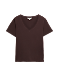 Pure Cotton V-Neck T-Shirt