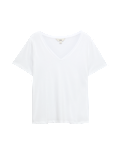 Pure Cotton V-Neck T-Shirt