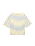 Pure Cotton Striped Boxy T-Shirt