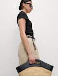 Pure Cotton Square Neck Slim Fit Top