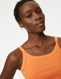 Pure Cotton Scoop Neck Vest