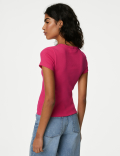 Cotton Rich Ribbed Slim Fit T-Shirt