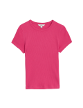 Cotton Rich Ribbed Slim Fit T-Shirt