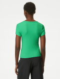 Cotton Rich Ribbed Slim Fit T-Shirt