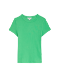 Cotton Rich Ribbed Slim Fit T-Shirt