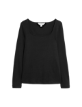Pure Cotton Square Neck Top