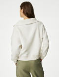 Textured Half Zip Sweatshirt