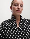 Printed Collared Button Through Shirt
