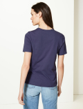 Pure Cotton Roma Straight Fit T-shirt