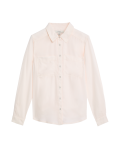 Pure Lyocell Collared Button Through Shirt