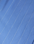 Cotton Rich Sparkly Striped Collared Shirt