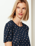 Relaxed Fit Floral Print T-Shirt