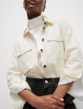 Pure Cotton Cord Textured Shirt
