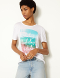 Relaxed Fit Holiday Short Sleeve T-Shirt