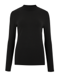 Cotton Rich Funnel Neck Fitted Top