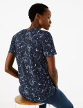 Constellation Print Relaxed Fit T-Shirt