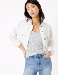 Pure Cotton Scoop Neck Regular Fit Vest