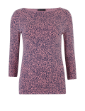 Cotton Animal Print Fitted T-Shirt