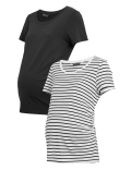 Maternity 2 Pack Cotton Fitted T-Shirts