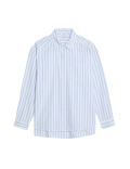 Pure Cotton Striped Oversized Shirt