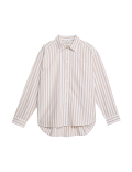 Pure Cotton Striped Oversized Shirt