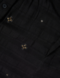 Cotton Blend Embellished Blouse