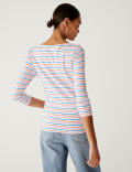 Cotton Rich Striped Slim Fit T-Shirt