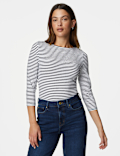 Cotton Rich Striped Slim Fit T-Shirt