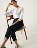 Cotton Rich Striped Slim Fit T-Shirt