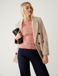 Cotton Rich Printed Slim Fit Top