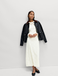 Jersey Lace Maxi Dress