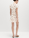 Printed Floral Mini Tea Dress
