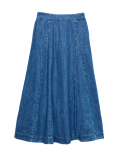 Denim Midi Skirt