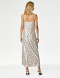 Sequin V-Neck Midaxi Cami Dress