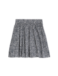 Pure Cotton Floral Mini Tiered Skirt