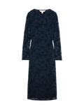 Jersey Flora Flockedl Midaxi Column Dress