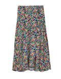 Ditsy Floral Wrap Midaxi Skirt
