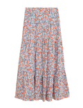 Ditsy Floral Midaxi Tiered Skirt