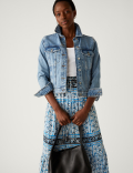 Printed Maxi Tiered Skirt