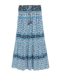 Printed Maxi Tiered Skirt