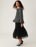 Star Midaxi Tiered Skirt