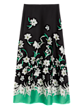Floral Midaxi A-Line Skirt