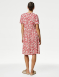 Jersey Knee Length Smock Dress