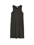 Pure Cotton Spot Print Mini Shift Dress