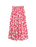 Pure Cotton Printed Maxi A-Line Skirt