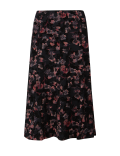 Floral Print A-Line Midi Skirt