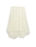 Lace Midi Asymmetric Skirt